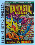 Fantastic Four 122 - 1972 - Galactus Unleashed - Good  "Galactus Unleashed", story by Stan Lee, art by John Buscema and inks by Joe Sinnott, Cover by John Buscema and John Romita. Galactus and Silver Surfer appearance. Cover price $0.20