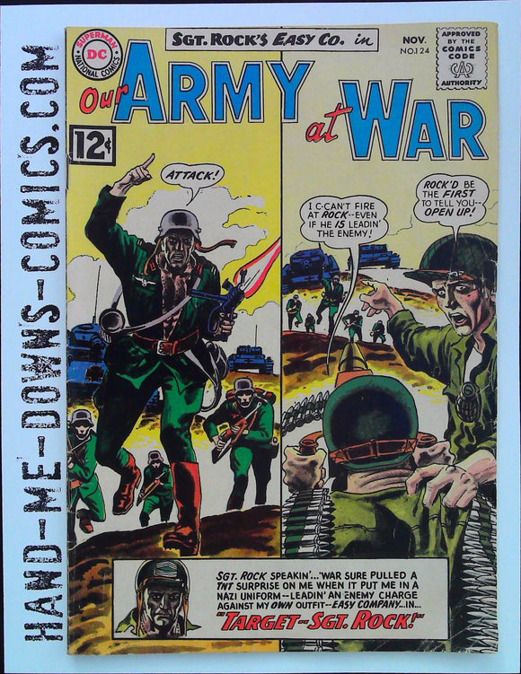 Our army at War 124 - 1962 - Joe Kubert Cover - Very Good/Fine  