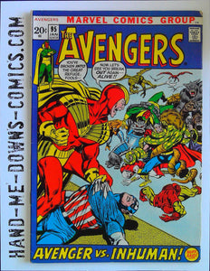 Avengers 95 - 1972 - Kree Skull War - Neal Adams - Fine/Very Fine  Story by Roy Thomas, art by Neal Adams, Inks by Tom Palmer. Cover by John Buscema and Tom Palmer. Black Bolt's Origin revealed. Cover price $0.20