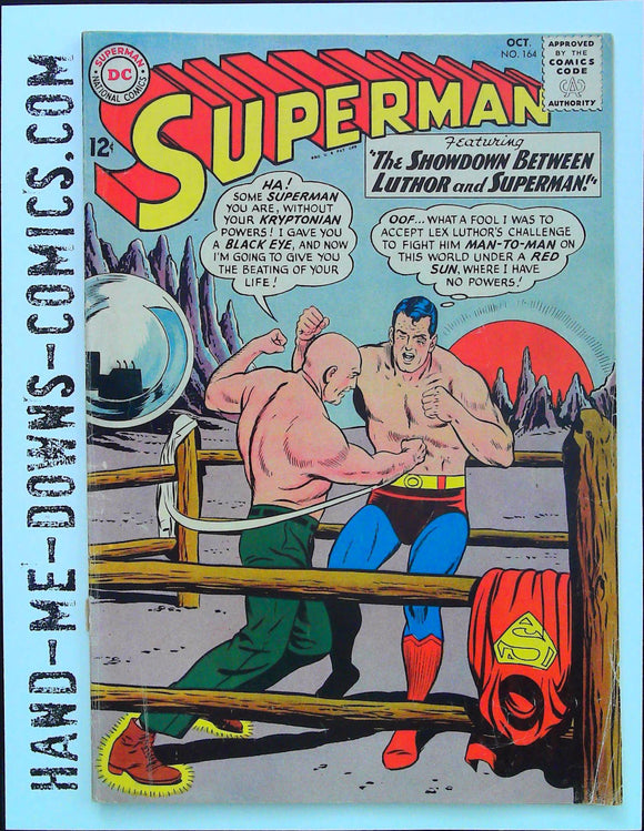 Superman 164 - 1963 - First Appearance of Planet Lexor - Good/Very Good  