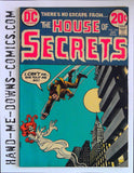 The House of Secrets 104 - 1973 - Fine/Very Fine  Cover art by Nick Cardy. Ghosts Don't Bother Me... But... - story by Sheldon Mayer, art by Nestor Redondo, inks by Virgilio Redondo. Abel's Fables cartoon page by Sergio Aragonés. The Dead Man's Doll, - story by Bill Riley, art by Alfredo Alcala. Lend Me an Ear! - story by Jack Oleck, art by George Tuska. Cover price $0.20