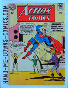 Action Comics 321 - 1965 - Good  Cover by Curt Swan, inks by George Klein. Superman's Nightmare Dreams! - story by Otto Binder, art by Wayne Boring. The (Super) Girl in the Green House - story by Jim Shooter, art by Jim Mooney. Cover price $0.12