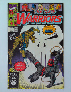 New Warriors 7 - Signed Mark Bagley - 1990 - VF/NM