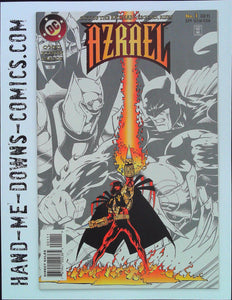 Azrael 1 - 1995 - Out of the Batman Legends, Rises Azrael - Very Fine/Near Mint  "Fallen Angel:1 - Some say in Fire... " story by Dennis O'Neil. Art and Cover by Barry Kitson & James Pascoe.