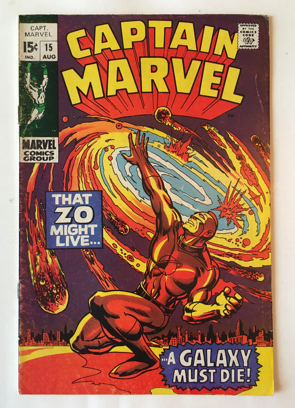 Captain Marvel 15 - 1968 - F/VF