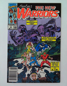New Warriors 2 - 1990 - Signed Mark Bagley - VF/NM