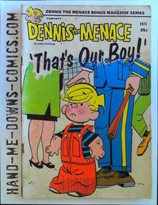 Dennis the Menace Bonus Magazine 95 - 1971 - Fair/Good  That's Our Boy! - Hank Ketcham. Cover price $0.35
