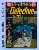 Detective Comics 426 - 1972 - Very Good Cover by Michael Kaluta. "Killer's Roulette!," story and art by Frank Robbins; "Trail of the Fadeaway Footprints!," story by Len Wein, art by Dick Giordano; backup story with Elongated Man and Sue Dibny. Cover price $0.20