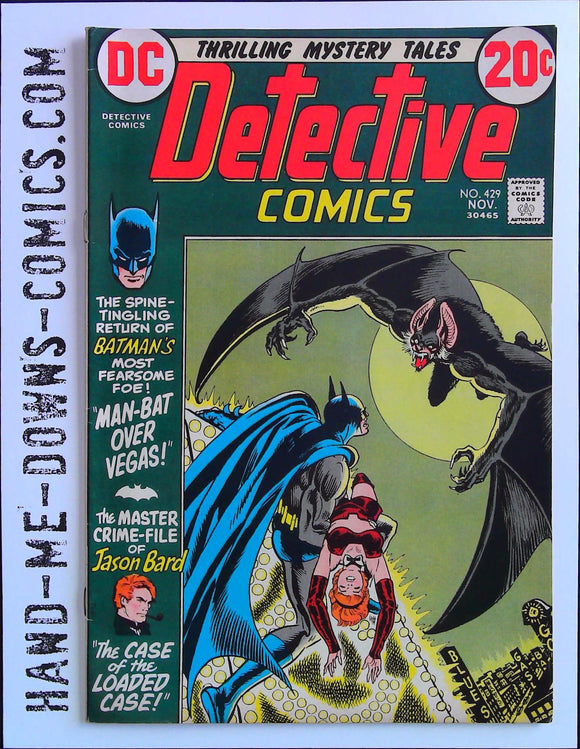 Detective Comics 429 - 1972 - Fine/Very Fine Cover art by Michael Kaluta, inks by Nick Cardy. 