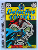 Detective Comics 437 - 1973 - Deathmask - Fine/Very Fine  "Deathmask!", story by Archie Goodwin, art by Jim Aparo; Manhunter back-up story "The Himalayan Incident," story by Archie Goodwin, art by Walter Simonson; Cover price $0.20