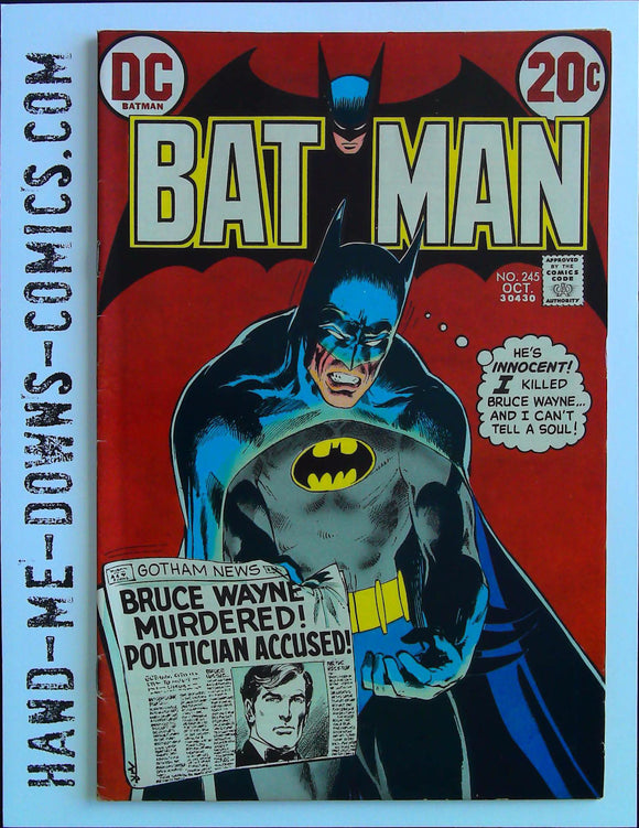 Batman 245 - 1972 -Neal Adams Cover and Interior Art