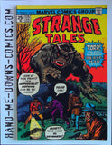 Strange Tales 175 - 1974 - Fine/Very Fine  Cover by Jack Kirby, inks by Dick Ayers and John Romita. All reprints from Amazing Adventures 1 (June 1961) Torr, art by Jack Kirby, inks by Dick Ayers. Midnight in the Wax Museum, art by Steve Ditko. Marvel Value Stamp - Luke Cage, Power Man. Cover price $0.25