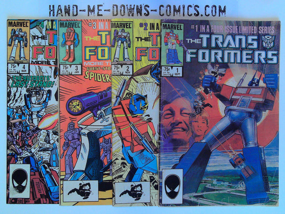 Transformers 1 2 3 & 4 - 1985 - Low Grade Reader Set