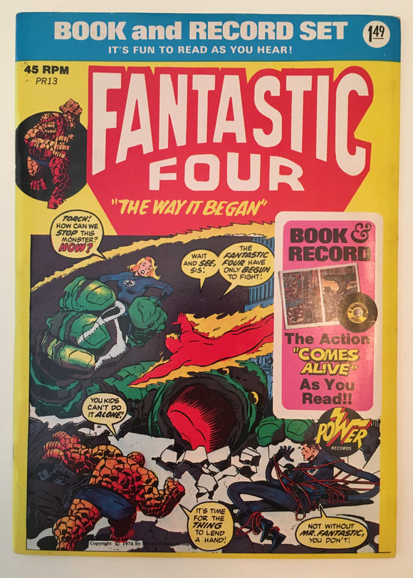 Fantastic Four Book and Record Set - 1974 - G
