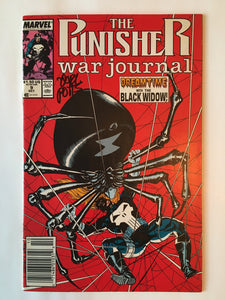Punisher War Journal 9 - 1989 - Signed Potts - VF