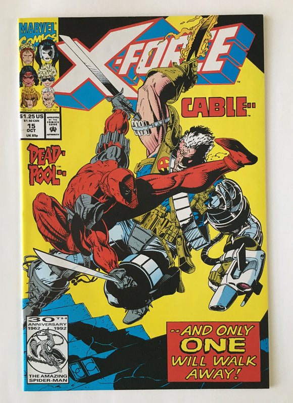 X-Force 15 - 1992 - Deadpool Vs Cable - VF/NM