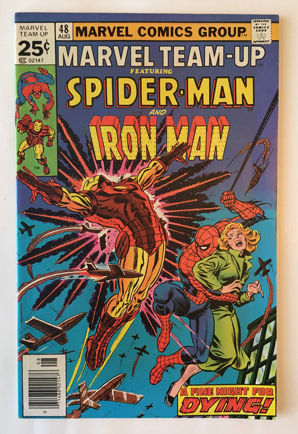 Marvel Team-Up 48 - Spider-Man and Iron Man - 1976 - 1st App. Jean Dewolff - VG/F