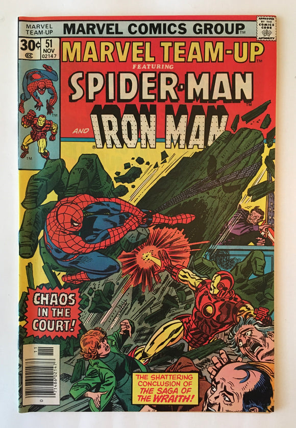 Marvel Team-Up 51 - Spider-Man and Iron Man - 1976 - VG/F